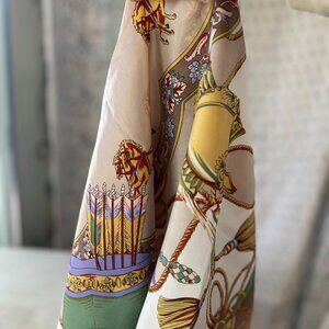 Scarf with Horses and Chariots, Bow and Arrows